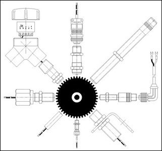 Click on sensor graphic to access site map.